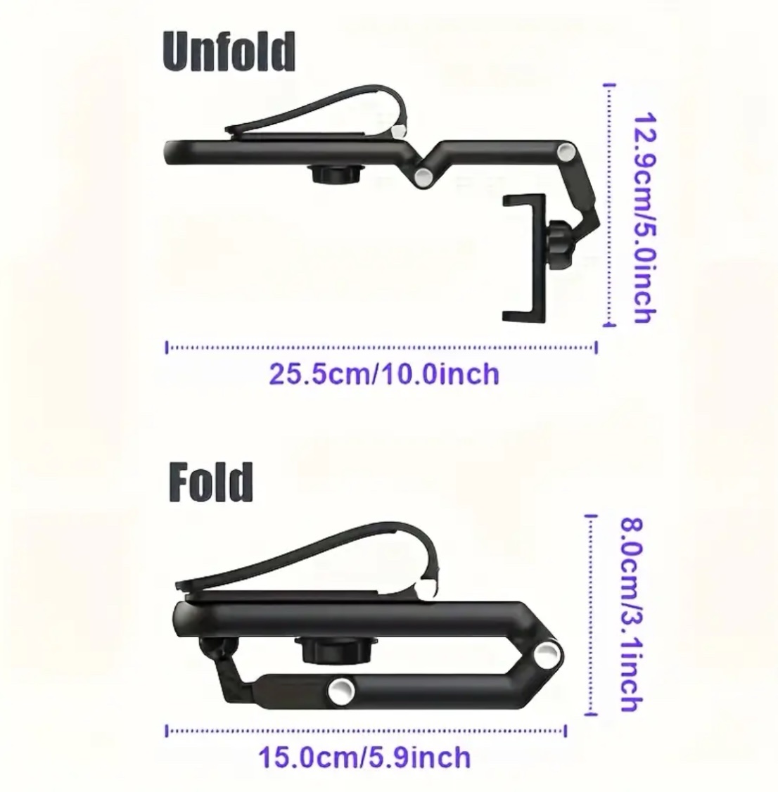 1080 Rotating Sun Visor Universal Phone Holder - Image 6