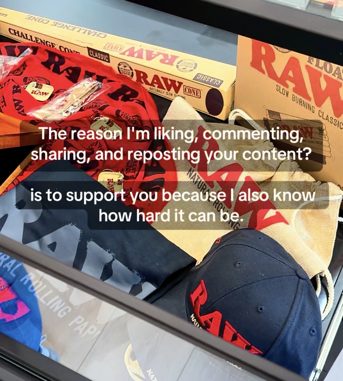 The reason I’m liking, commenting, sharing, and reposting your content is to support you because I also know how hard it can be.